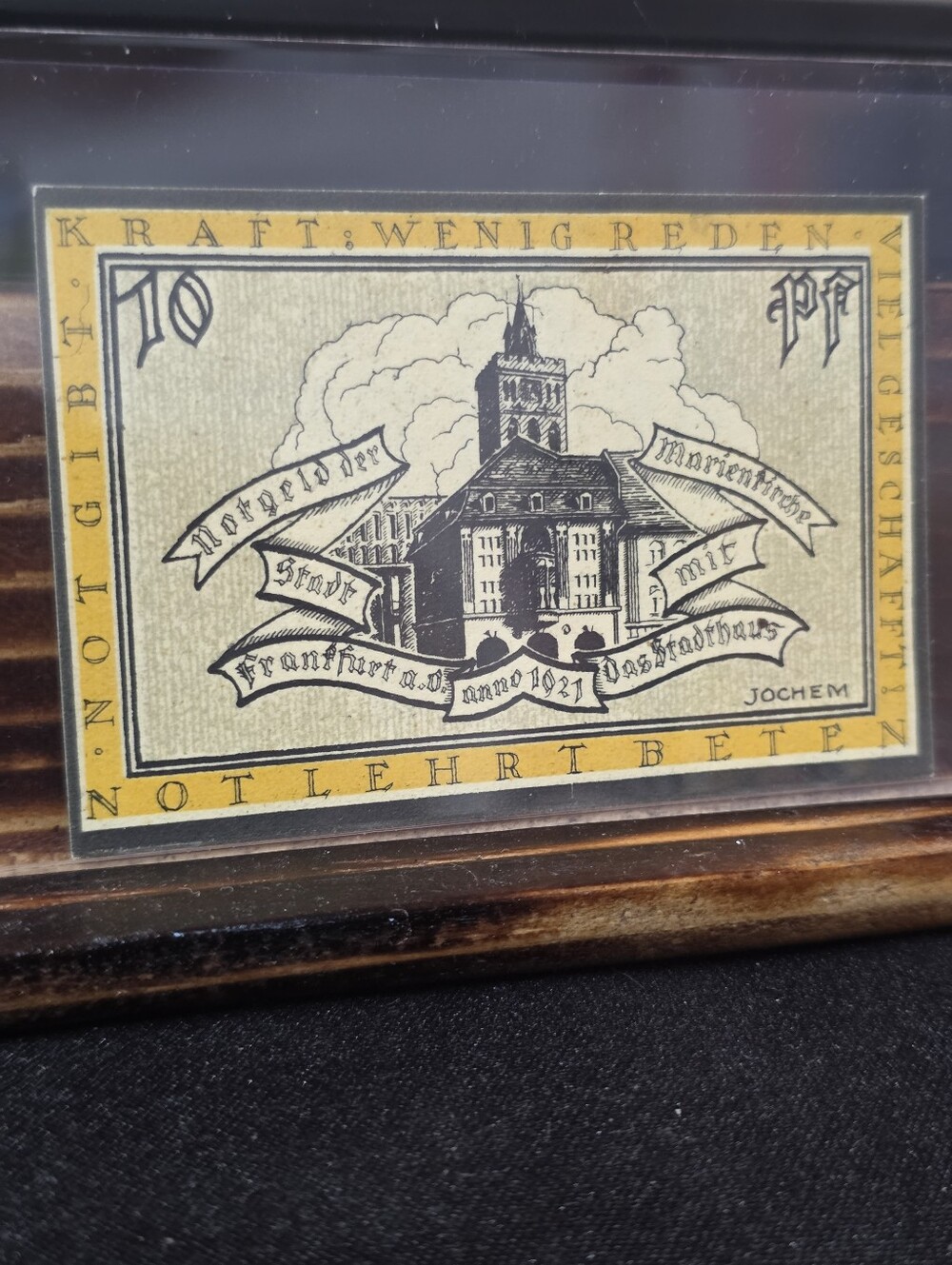 1921 German Notgeld 10 Pfennig Frankfurt Oder Antique Currency